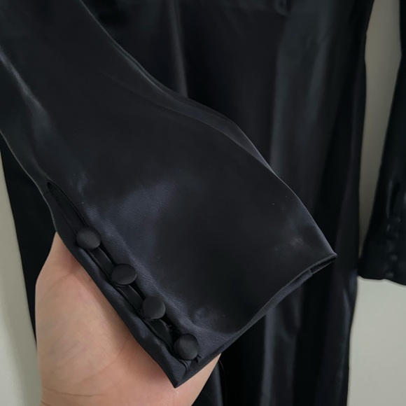 Maggy London Womens Twist V-Neck Bias Skirt Midi Dress - Picture 5 of 10